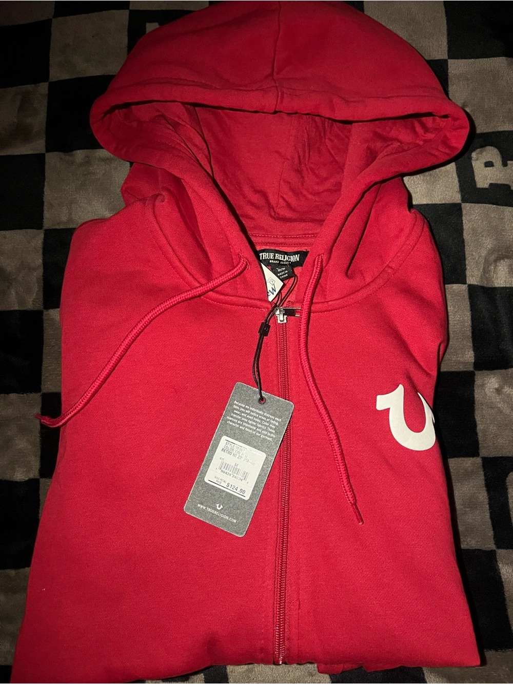 True Religion Mens Red hoodie